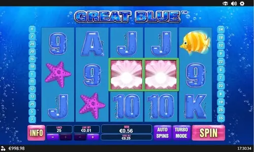 Wilds and scatters in Great Blue slot machine